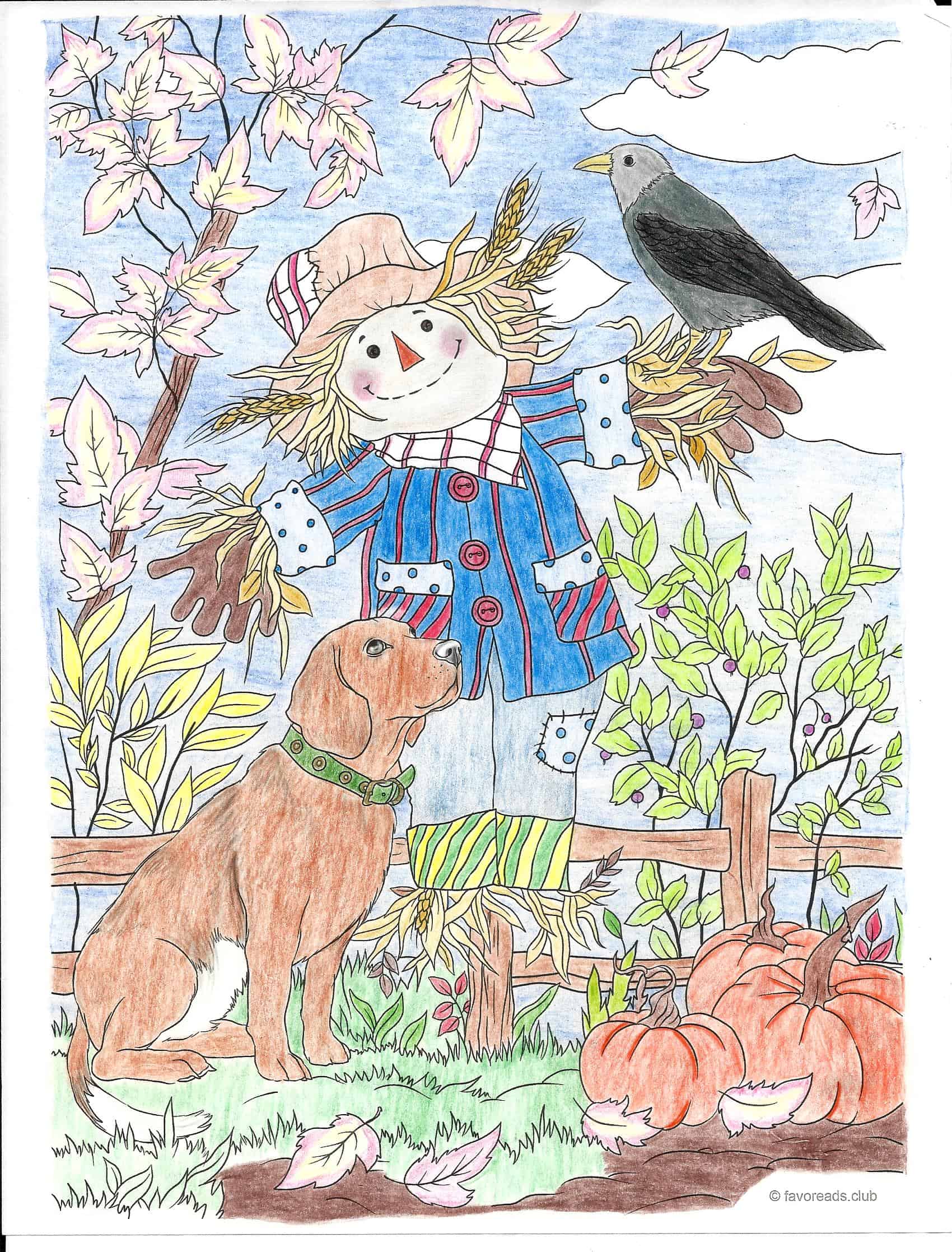 Dog and Scarecrow