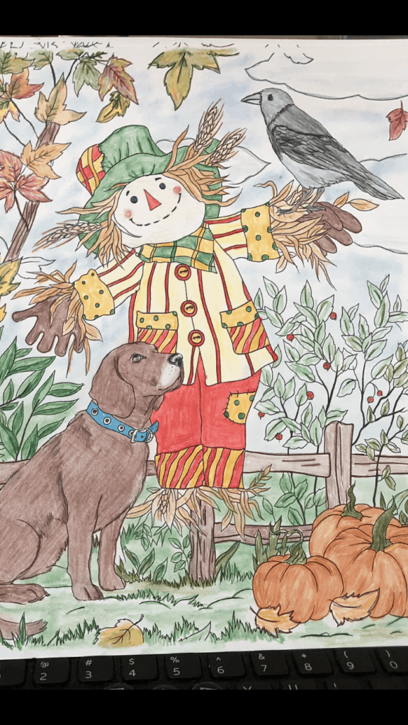 Dog and Scarecrow