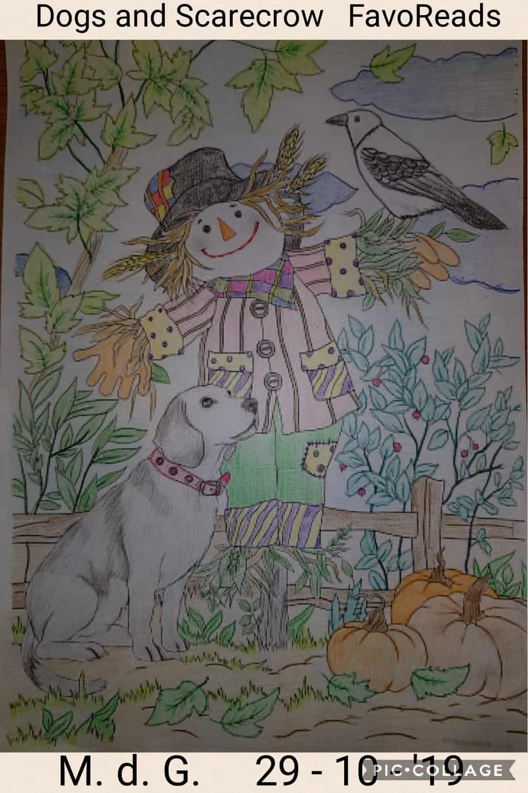 Dog and Scarecrow