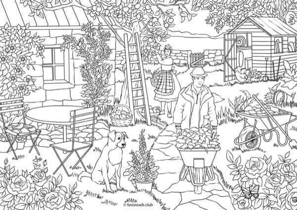 Country Spring – Family in the Yard