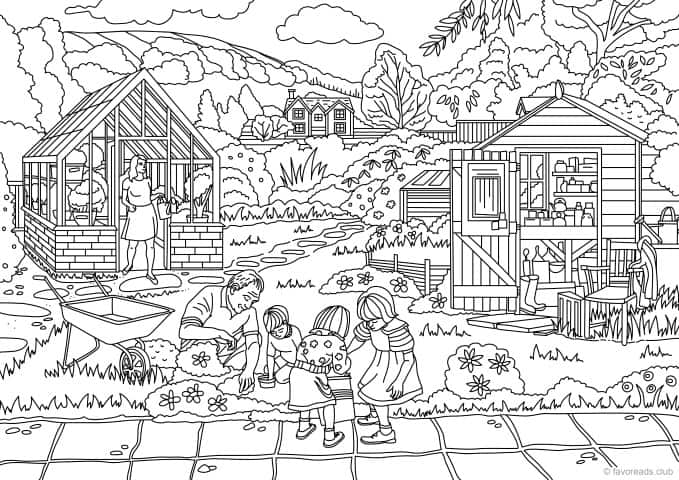 Country Spring – Working in the Garden