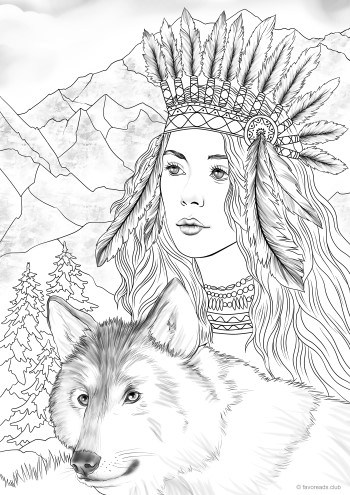 Woman and Wolf