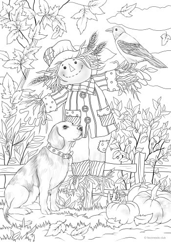 Dog and Scarecrow