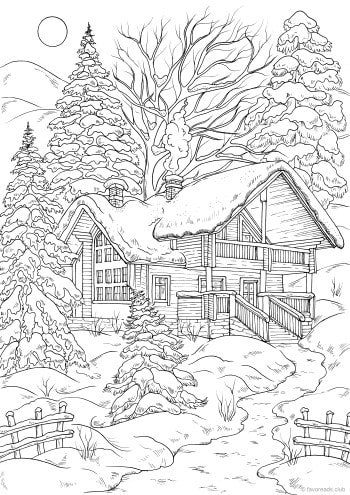 Winter House – Favoreads Coloring Club Winter House – Favoreads Coloring Club