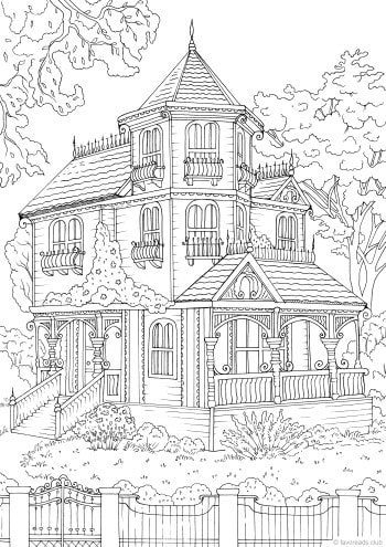 Dream House – Favoreads Coloring Club